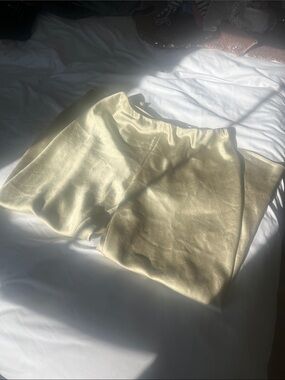 Vince light golden wide leg pants